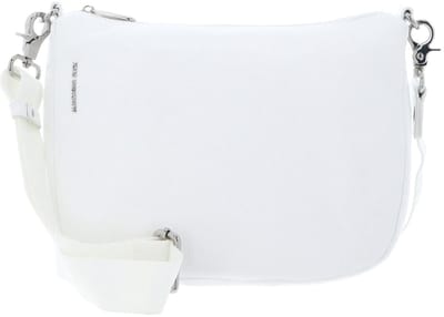 MANDARINA DUCK Leren schoudertas Mellow Leather Hobo Bag Blanc wit