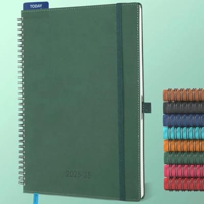 Weekplanner 2025/2026 A4 - 18 maandenboekkalender met zachte cover