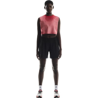 On Pace Mesh Shorts 1 W Black Black Maat: XS | Korte Broeken Outlet | Dames | Zwart
