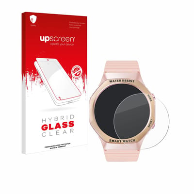 upscreen - Screenprotector voor Mutoy Smartwatch 1.32" (rond) - Folie Beschermfolie Beschermglas transparant