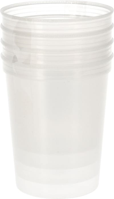Re-Usable Transparant Drinkbeker PP 500ml set 6 stuks