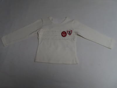 Tshirt met lange mouw - Meisje - Creme - Ruches - 2 jaar 92