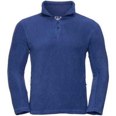 Russell Heren Ritssluiting Outdoor Fleece Top (Koningsblauw)