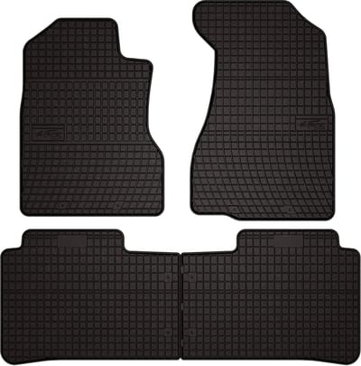 Wielganizator SolidPRO Serie - Rubber Auto Vloermatten - Honda CR-V II SUV (2001-2006) - Zwart - Op Maat