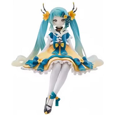 Judai FuRyu Stopper à Nouilles Figurine Hatsune Miku Fée des Fleurs ANEMONE Figurine d'Action en PVC Modèle Jouets blue