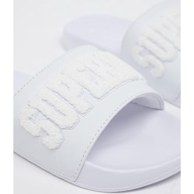 Superdry High Build - maat 36-37 - Logo Pool Slide Dames Slippers - Optic