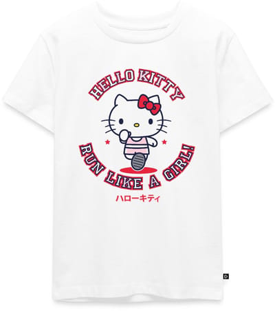 Hello Kitty Run Like A Girl Premium T Shirt Kinderen