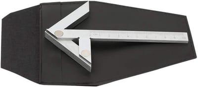 Dailygoods- Centrum Zoeker 100x70mm - Koolstofstaal - Verchroomd - Hoge Meetnauwkeurigheid - Praktisch Meetgereedschap - Tijdbesparend