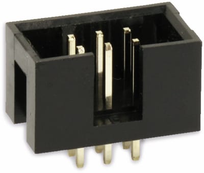 econ connect WS6G, DIN 41651, Zwart, Geelkoper, Polybutyleentereftalaat (PBT), Goud, Geelkoper, 500 V