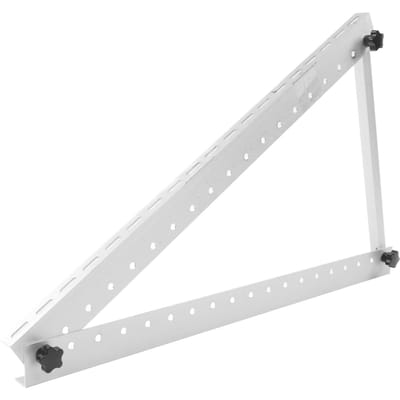 Support de montage pour panneau solaire Inclinable 28 pouces Alliage d'aluminium Pliable Réglable pour 150W et moins white