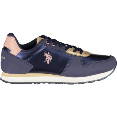 Casual Sneakers Navy en Goud