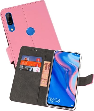 Booktype Telefoonhoesjes - Bookcase Hoesje - Wallet Case - Geschikt voor Huawei P Smart Z - Roze