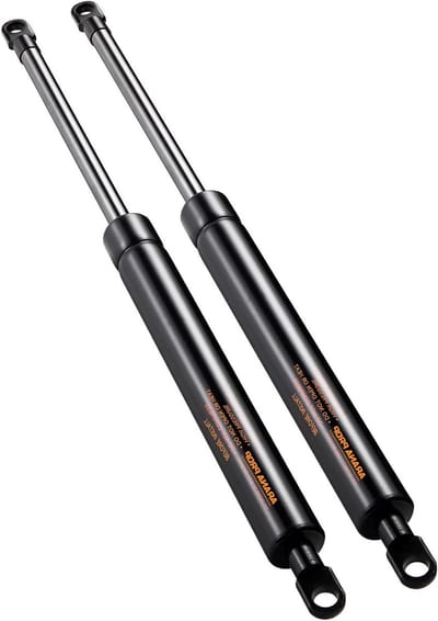 Gasveer met Oog - Hydraulische veer - Opklapbareuren Ondersteunen - Corrosiebestendig Vástago - 400mm 250N - Zilverkleurig