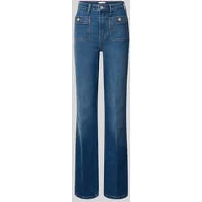 Bootcut jeans van katoenmix