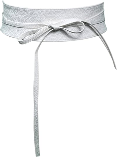 Modieuze Vrouwen Taille Riem Gebroken Wit, Band, Leer, Taille, Ceintuur, Jurk Accessoire, Tailleriem