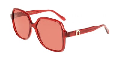 Ferragamo SF2069SE Transparent red 57/15/140 WOMAN Zonnebrillen