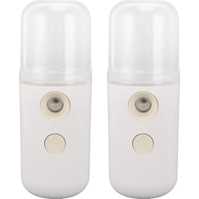 2 STUKS Draagbare Luchtbevochtiger Droog Wasgoed Geurverspreider Oplaadbare Mini Bevochtigingsmachine voor white