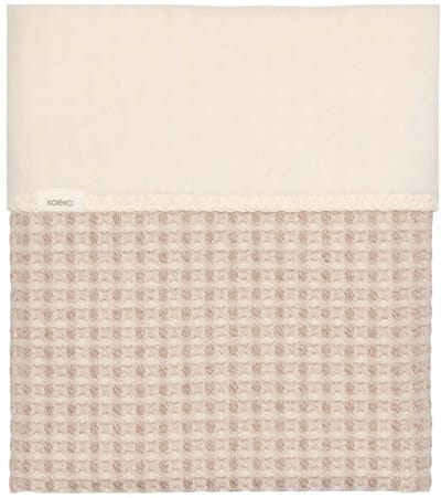 Koeka wiegdeken cotton fleece wafel Amsterdam crumble 100x75