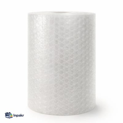Inpakr Noppenfolie - 100cm x 100m - 10mm Nop - Bubbeltjesplastic Rol - Bubbelfolie Luchtkussenfolie - Transparant