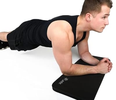 Impulse Fitness Kniemat - Extra dik en zacht 1" (25 mm) pad biedt kussen voor knielen en ellebogen | Geweldige draagbare oefenmat voor planken, buik-rollers, yoga