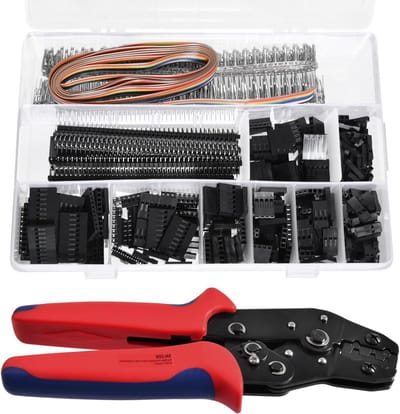 Krimptang Set - Connector Tang Krimpgereedschap - Elektronica Reparatie - Ratchet Ontwerp - AWG 28-18 - Zwart