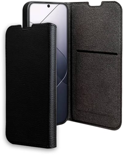 Bigben Connected, Hoesje geschikt voor Redmi Note 14 4G - Folio met Standaard & Kaarthouders, Zwart