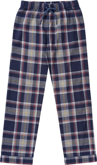 La-V  flanel broek jongens  Grijs/Navy 140-146