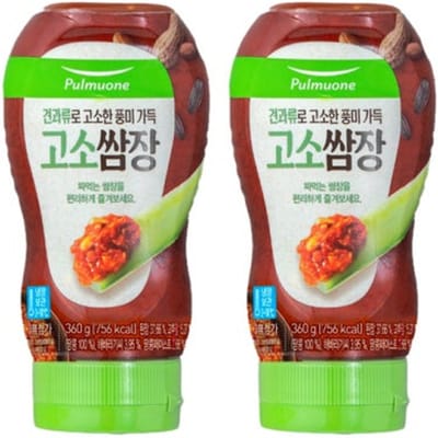 PULMUONE Tube-Type Ssamjang (Pittig/Nootachtig), 360g (3 opties) Nutty x 1PCS white
