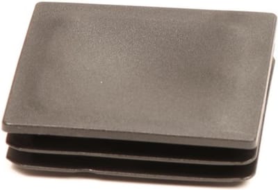 Topgear Vierkante insteekdop - 100x100 mm - Zwart - PE materiaal - Voor buisconstructies en meubels
