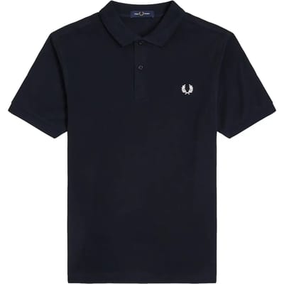 Fred Perry The Plain Fred Perry Shirt Polo's & T-shirts Heren - Polo shirt - Donkerblauw - Maat XS