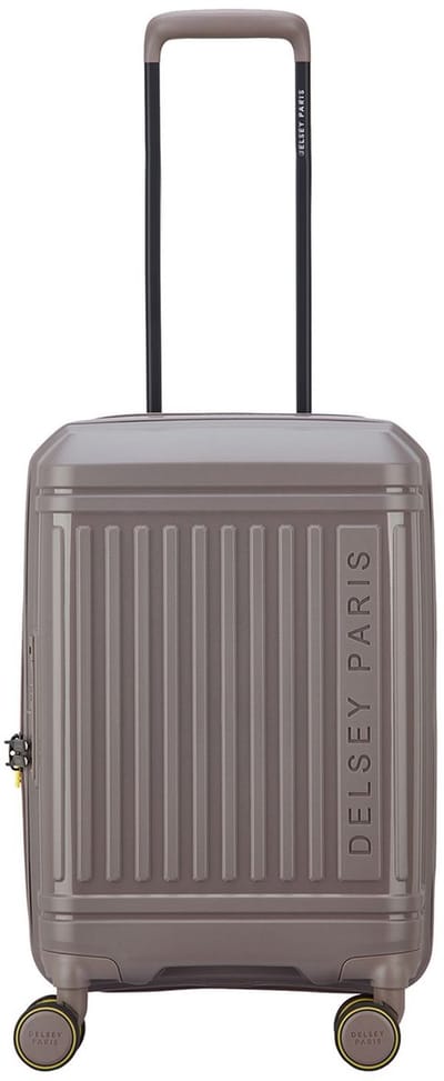 Delsey Lutece SE Handbagage Spinner 55 cm - Uitbreidbaar 34/37 liter - 55x35x23/25 cm - bruin