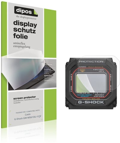 dipos – 6x Matte Beschermfolie geschikt voor Casio G-Shock GW-M5610U-1CJF | Krasbestendige & antireflecterende Screenprotector Ultra-Thin