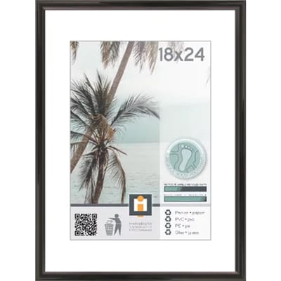 Cilgro fotolijst zwart 18x24cm - stijlvolle decoratie fotokader.