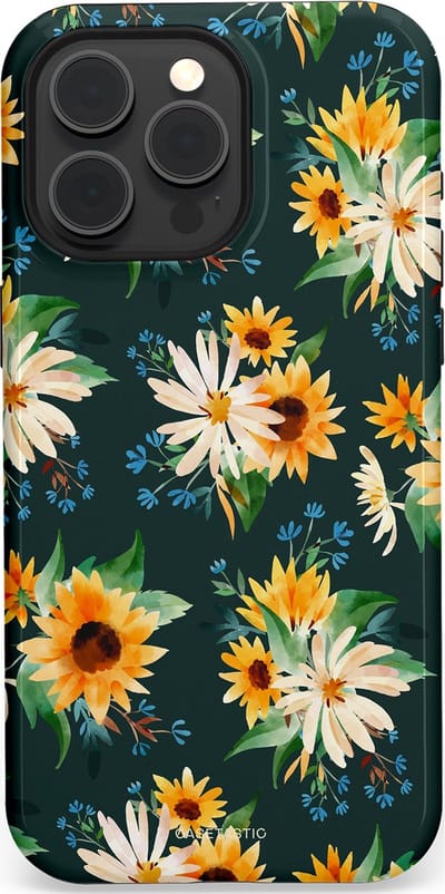 Casetastic Hoesje Geschikt voor Apple iPhone 15 Pro Max Magsafe - Stijlvolle Beschermende Duo-layer Case - Zonnebosjes