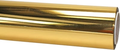 cadeaupapier op rol Goud Metallic Folie – Inpakpapier- Breedte 70 cm - 20m lang