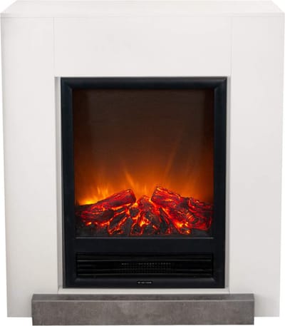 Xaralyn Elektrische haard - Hamar - wit hout - 1300 Watt verwarming - met afstandsbediening - haardombouw inclusief inbouwhaard - sfeerhaard - schouw