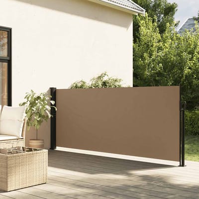vidaXL - Windscherm - uittrekbaar - 140x500 - cm - taupe