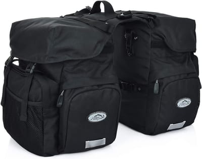 Waterdichte Fietstassen 50L Bagagedrager Tas met Regenhoes voor Commuten en Weekendtochten