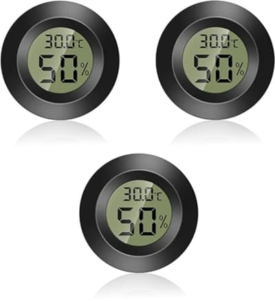 Mini Digitale Thermometer en Hygrometer voor Binnengebruik - Temperatuur- en Vochtigheidsmeter -50°C tot +70°C - 3 Stuks