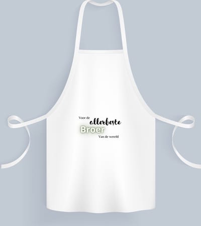 Akyol - voor de allerbeste broer van de wereld Keukenschort - Broer - de beste broer - verjaardagscadeau - verjaardag - cadeau - cadeautje voor broer - broer artikelen - kado - geschenk - gift - 82 bij 71 cm