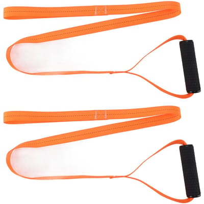 2 STUKS Herten Sleepkabel Zwaar Uitvoering Belast Tot 170 lbs Comfort Grip Handvat Draagbare Herten Sleepriem voor Slepen
