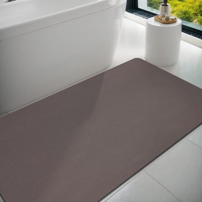 Badmat Badkamer Ruggenda Rubber Anti-Slip Dunne Badkamer Mat Absorberend Snel Droog Badkleed voor Vloer Badmat Douche Kleed voor Buiten Bad Douche Ruimte