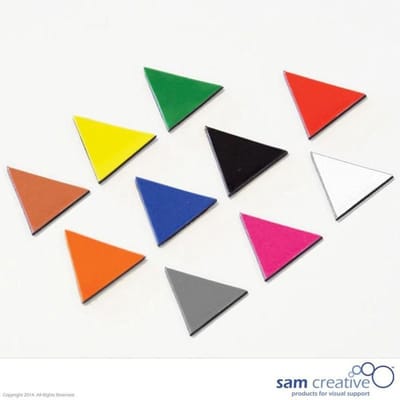Sam Creative Whiteboard Magneten - Driehoek - 2x2x2 cm - Geel - 25 stuks