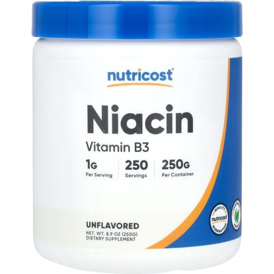 Nutricost, Niacine, Sans Saveur, 8,9 oz (250g)