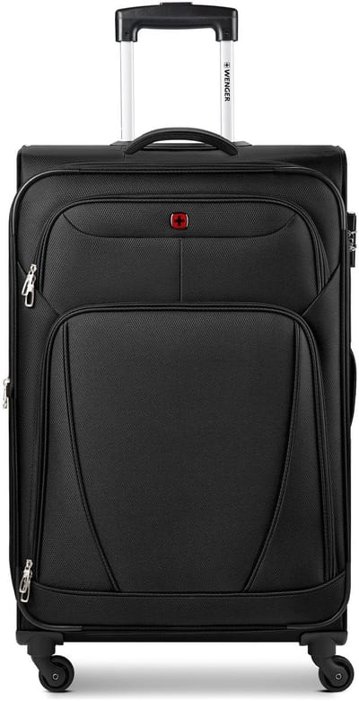 Wenger Beaumont 4 wielen Trolley L 78 cm met uitbreidingsplooi - Zachte bagage - Combinatieslot - black