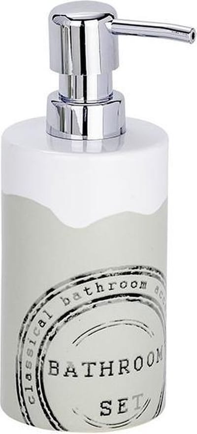 Zeepdispenser Wenko Bathroom 8.5x18x7cm Keramiek Wit
