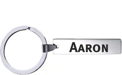 Sleutelhanger Met Naam - Aaron - RVS