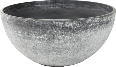 Ter Steege Bloempot/plantenpot schaal - kunststof - grijs - D55 x H23 cm