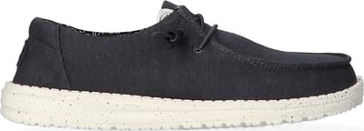 HEYDUDE Wendy Canvas Dames Instappers Black Maat 36
