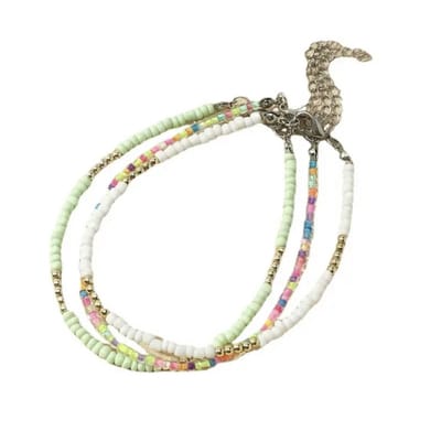 Jomide Enkelbandjes Set - Bohemian Colours - 3 stuks